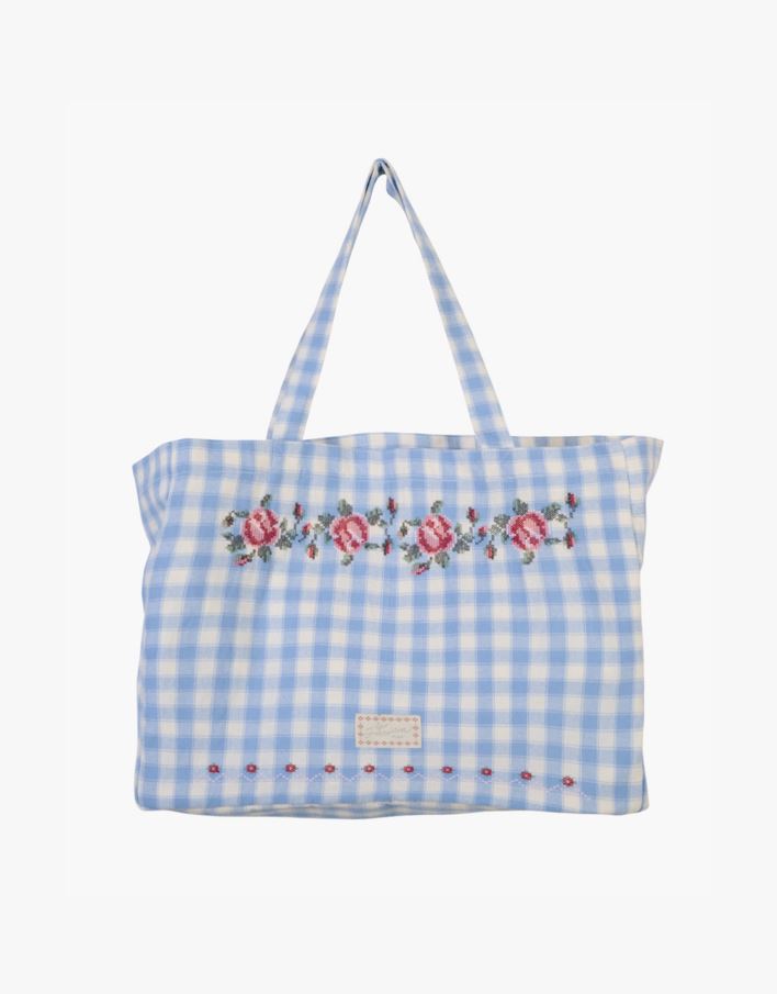 Totebag lys blå - 33x43 cm lys blå - 1