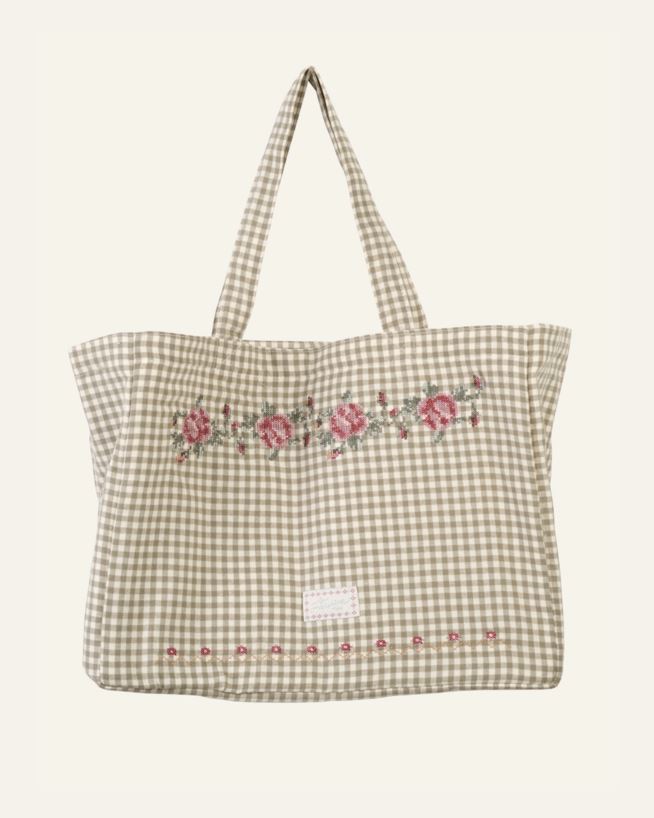 Totebag olivengrønn - 33x43 cm olivengrønn - 1