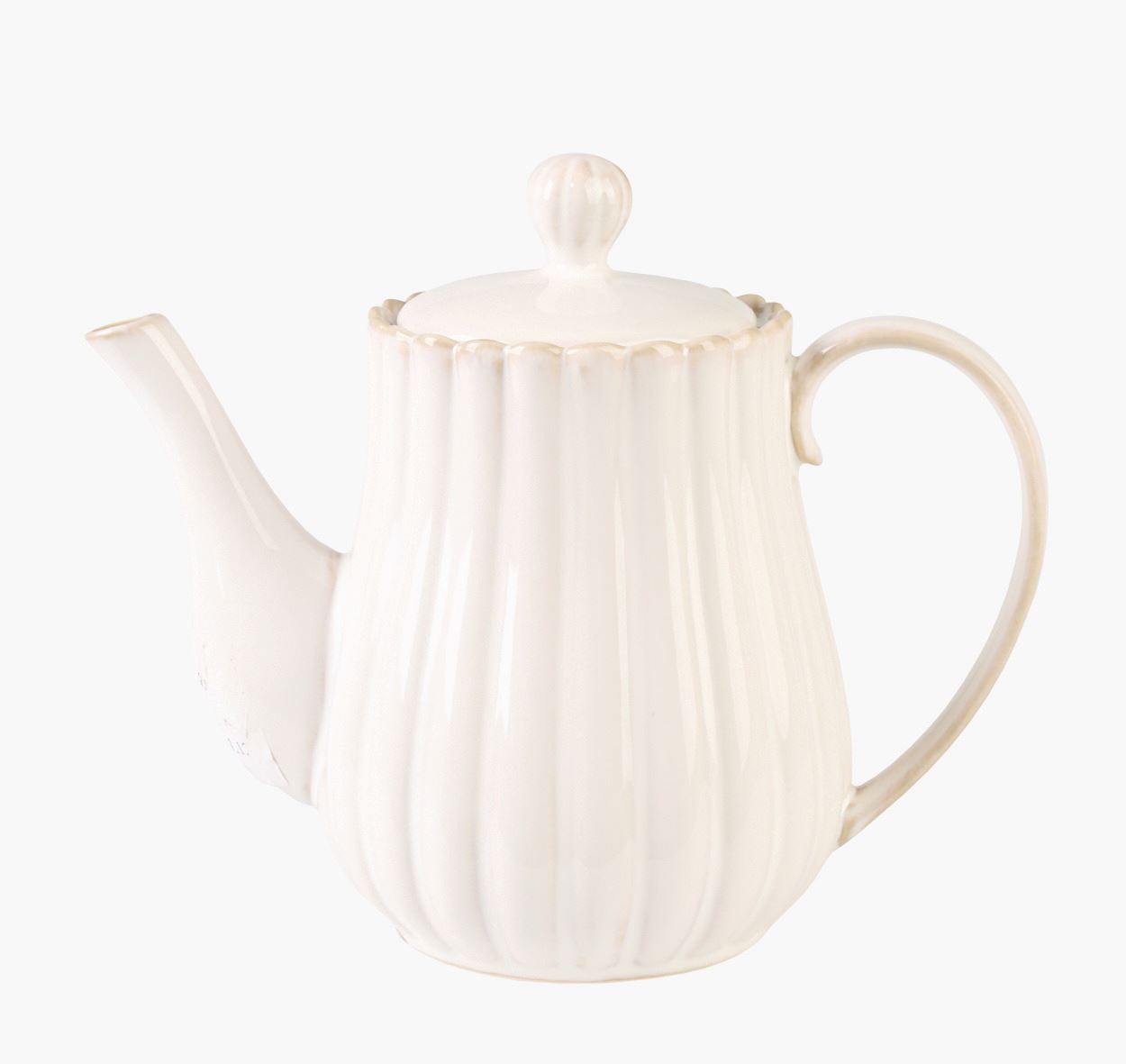 Kanne m/lokk hvit - 1150ml hvit - 1