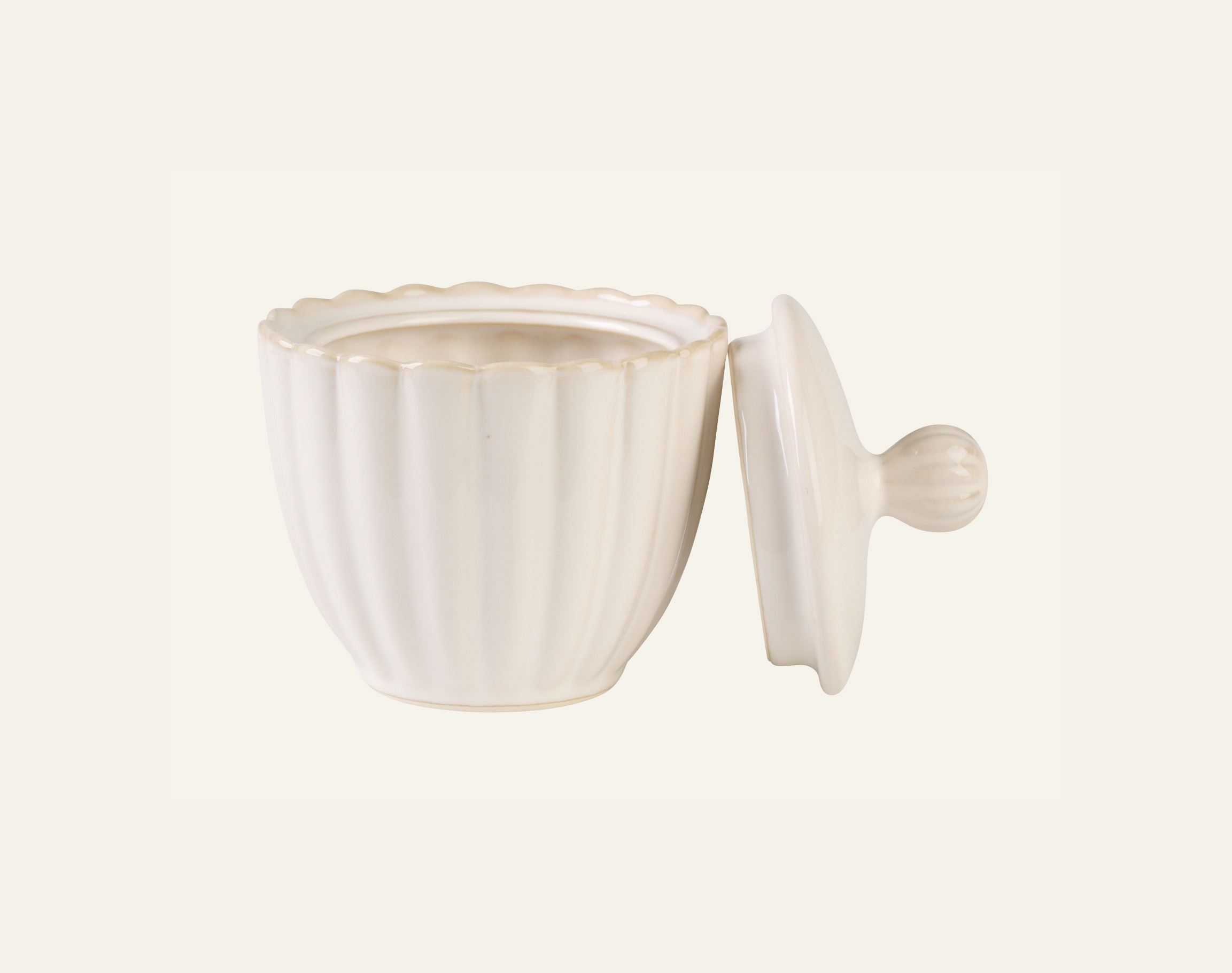 Sukkerskål hvit - 2