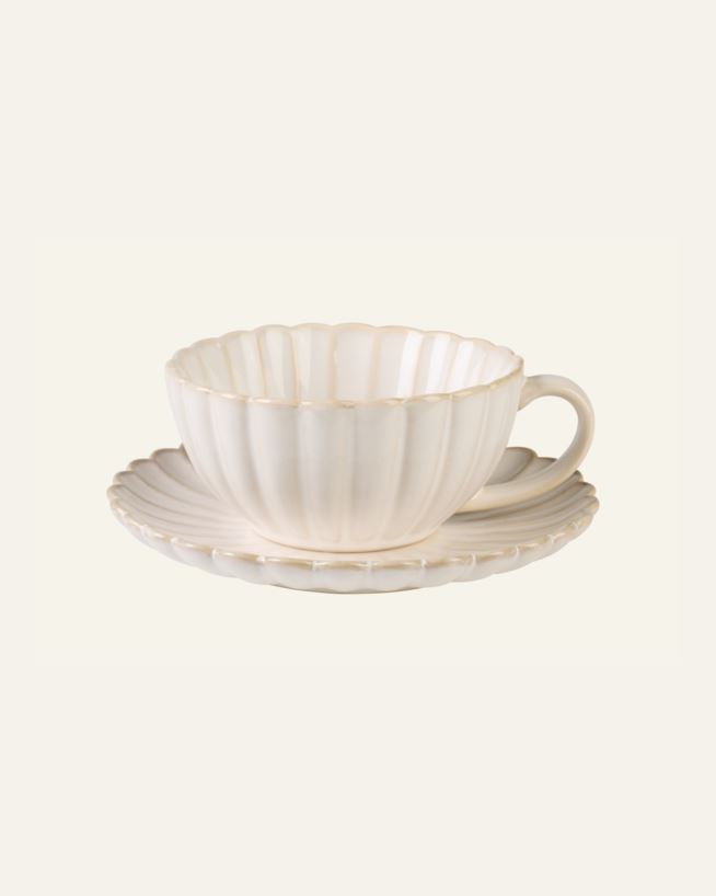 Kopp m/ skål hvit - 250ml hvit - 1