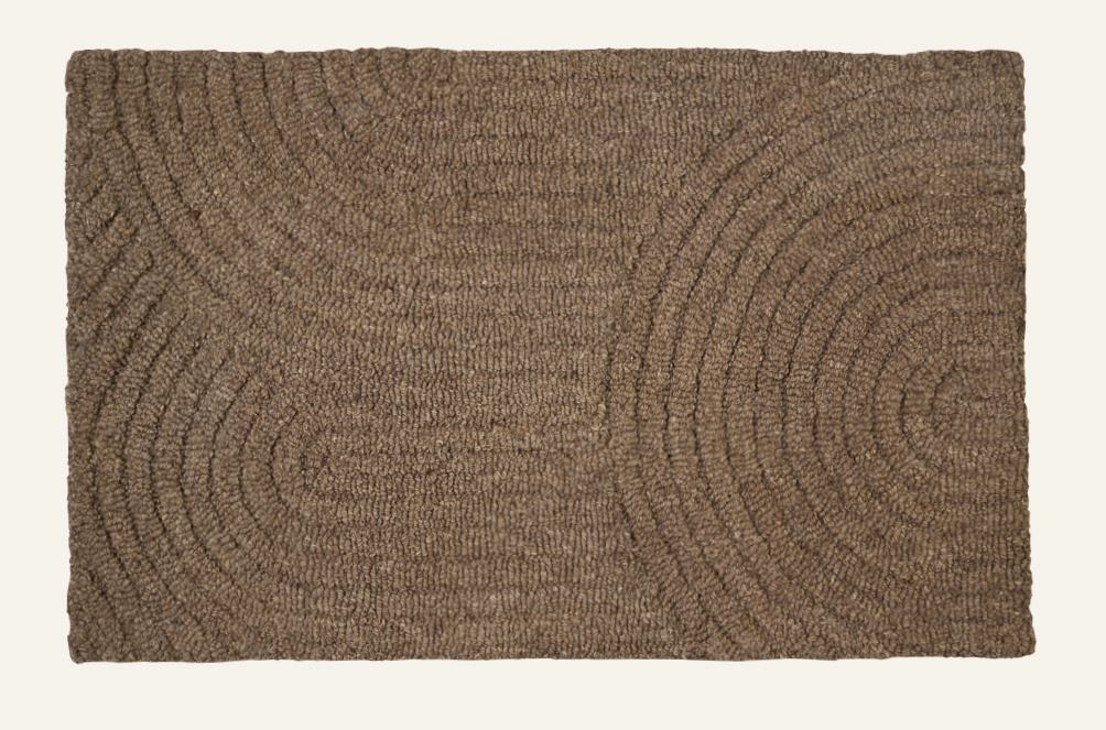 Dørmatte mørk brun - 50x80 cm mørk brun - 1