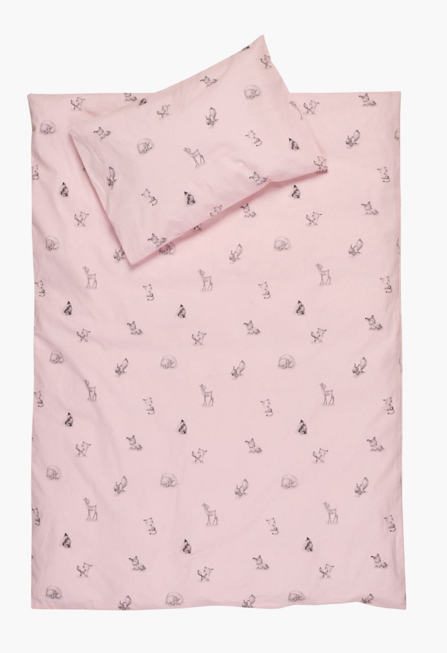 Sengesett baby lys rosa - 65x80/35x40 cm lys rosa - 1