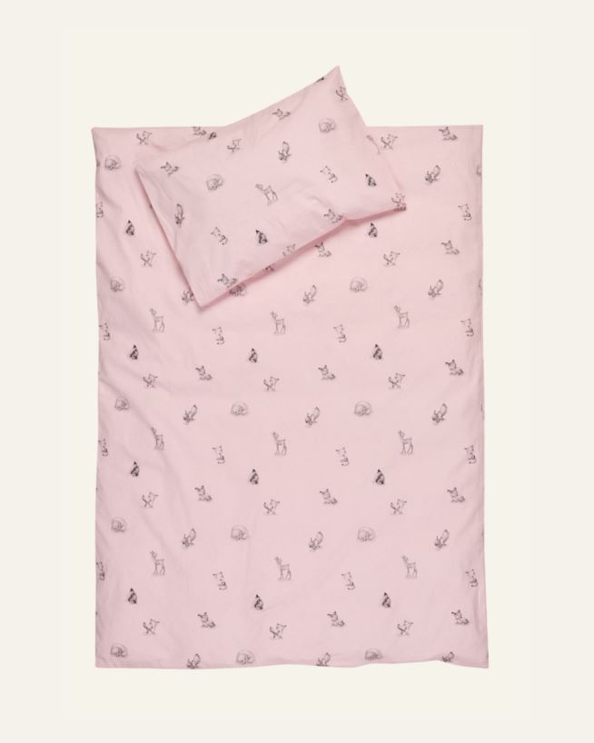 Sengesett baby lys rosa - 65x80/35x40 cm lys rosa - 1
