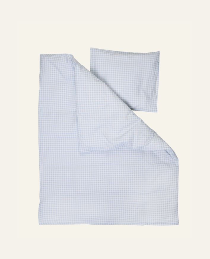 Sengesett baby lys blå - 65x80/35x40 cm lys blå - 1