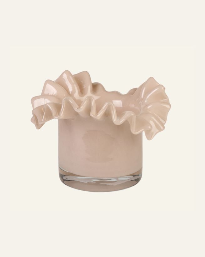 Telysholder taupe - 13x13x8 cm taupe - 1