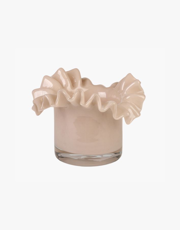 Telysholder taupe - 13x13x8 cm taupe - 1