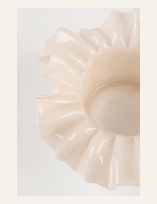 Telysholder lys beige - 2