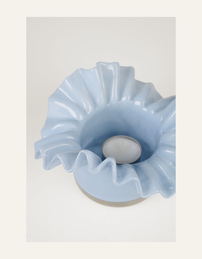 Telysholder lys blå - 2