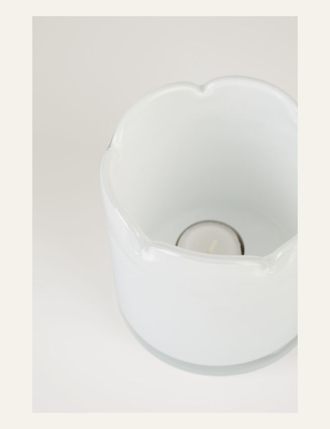 Telysholder hvit - 2