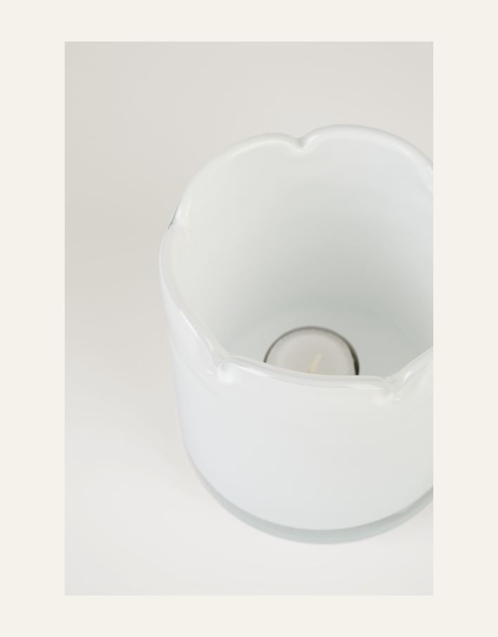 Telysholder hvit - 2