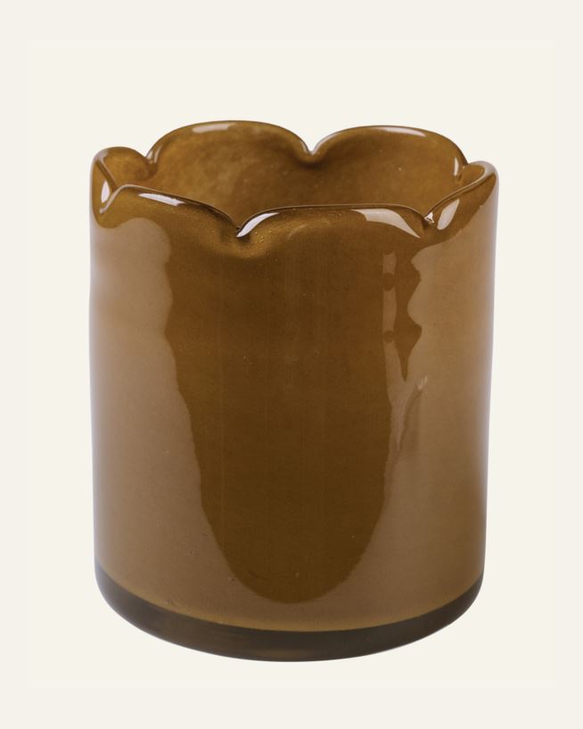 Telysholder brun - 14x14x18,5 cm brun - 1