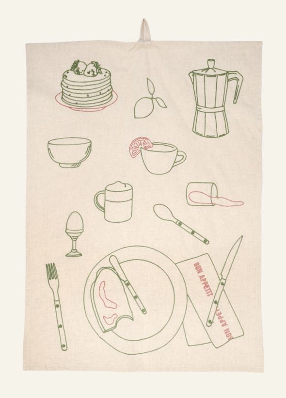 Kjøkkenhåndkle natur - 4