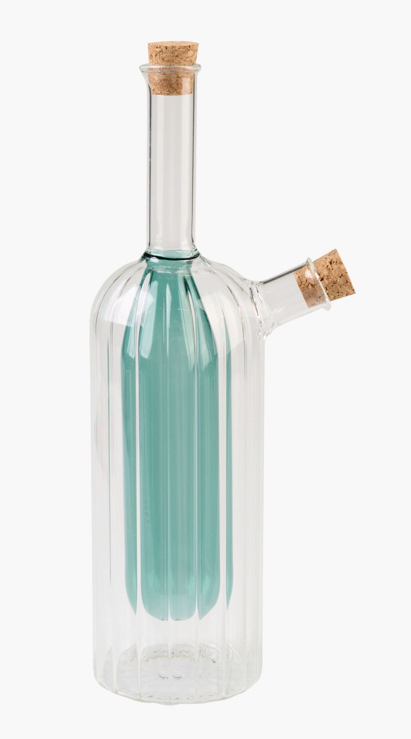 Olje+eddik flaske petroleumsblå - 260ml/100ml petroleumsblå - 1