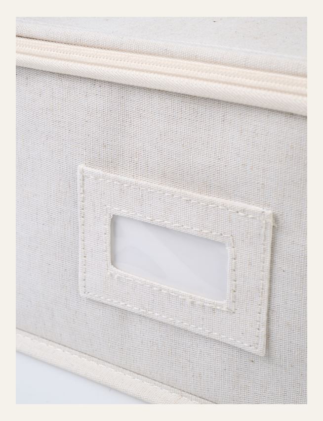 Oppbevaringsboks lys natur - 4