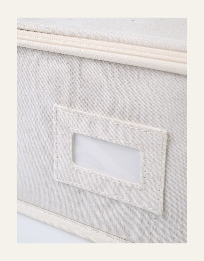 Oppbevaringsboks lys natur - 4