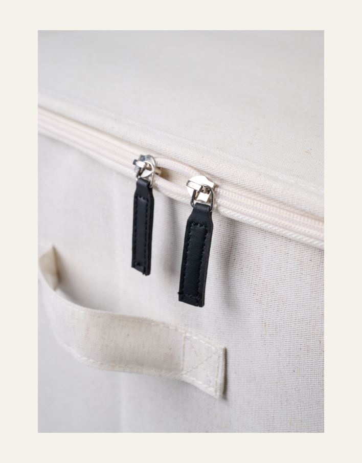 Oppbevaringsboks lys natur - 3