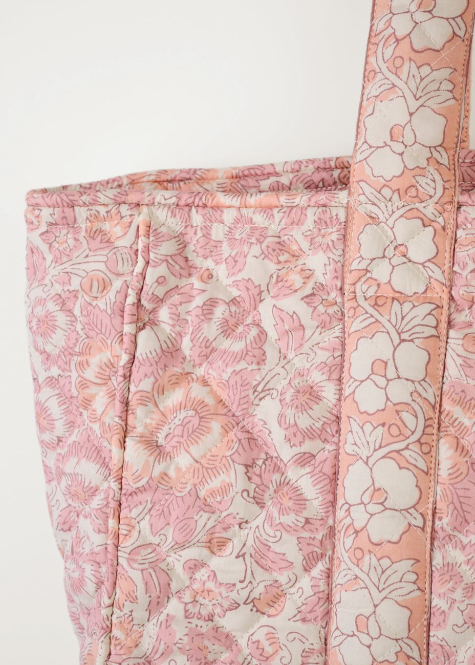 Liten tote bag multi rosa - 3