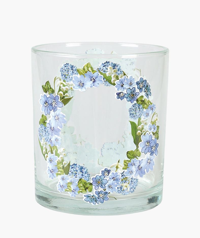 Telysholder blå - 11,5x11,5x13 cm blå - 1