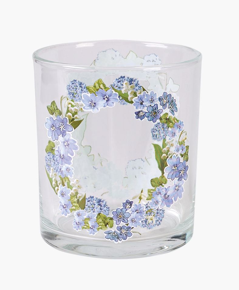 Telysholder blå - 8,8x8,8x10 cm blå - 1