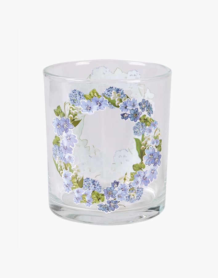 Telysholder blå - 8,8x8,8x10 cm blå - 1