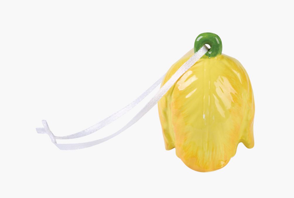 Påskepynt lys gul - 5,4x5,3x7 cm lys gul - 1