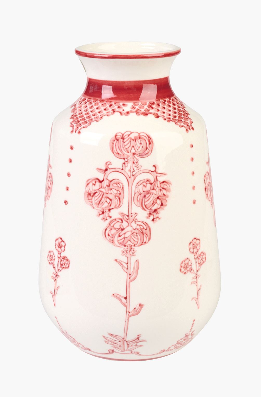 Vase multi rød - 15x15x24,5 cm multi rød - 1