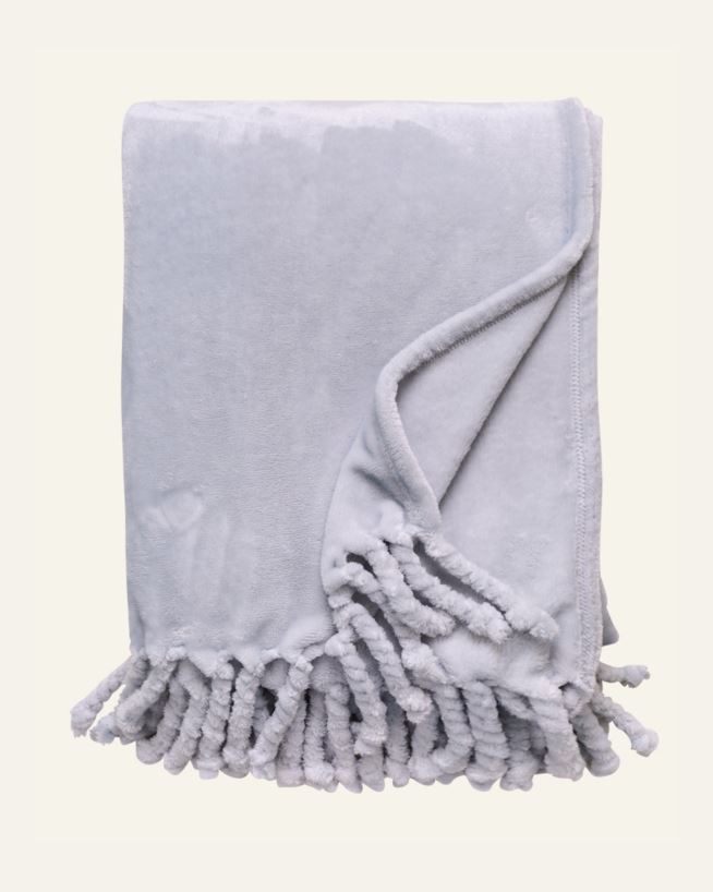 Fleecepledd lys blå - 130x170 cm lys blå - 1