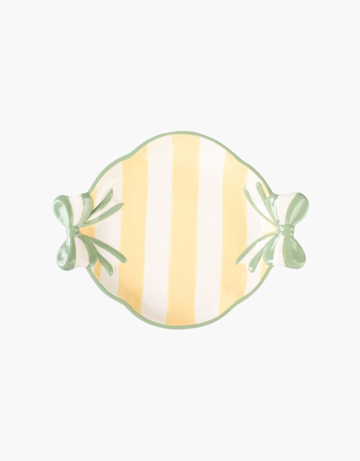 Tallerken gul - 27x21 cm gul - 1