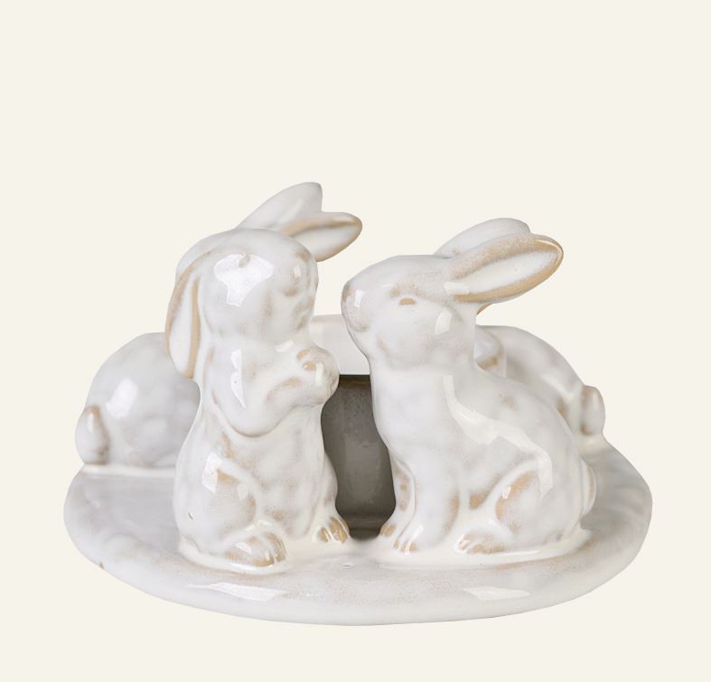 Telysholder hvit - 2