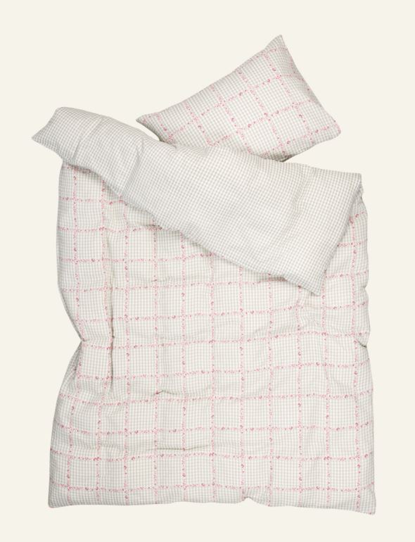 Krepp sengesett multi grønn - 2