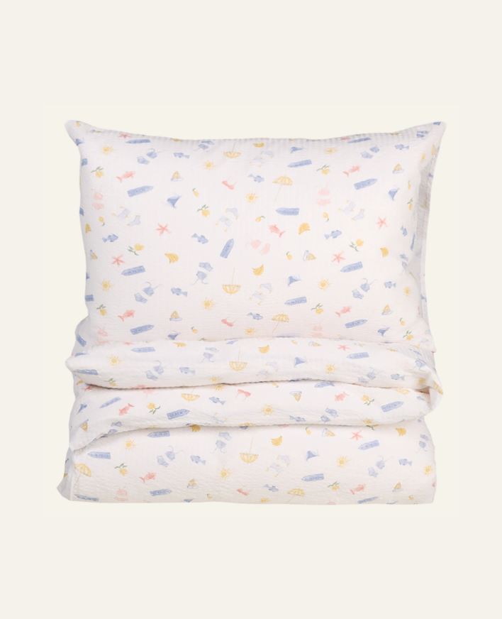 Krepp sengesett multi - 140x200 cm multi - 1