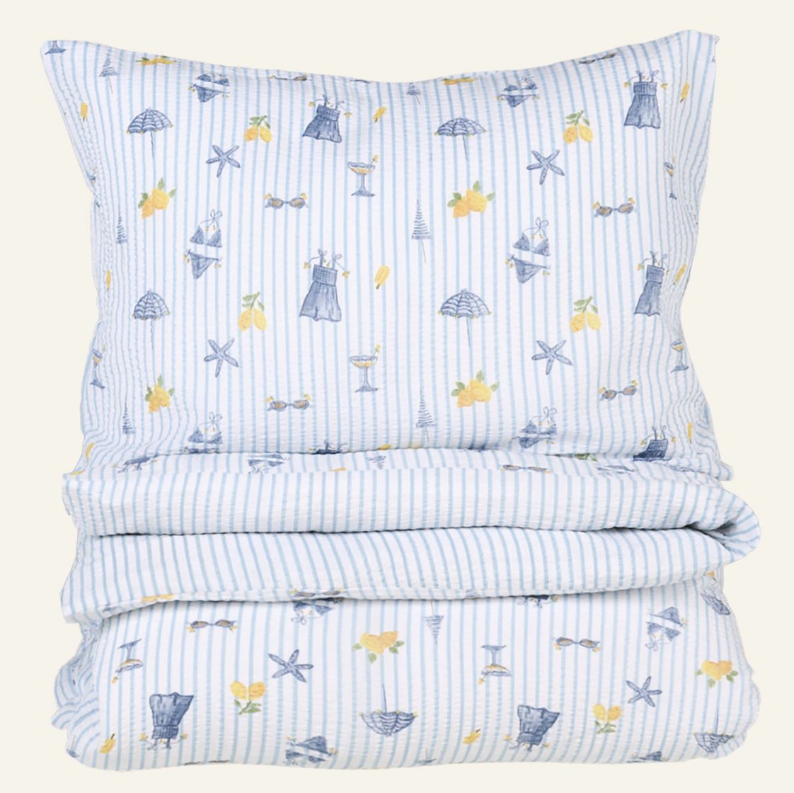 Krepp sengesett multi - 140x200 cm multi - 1