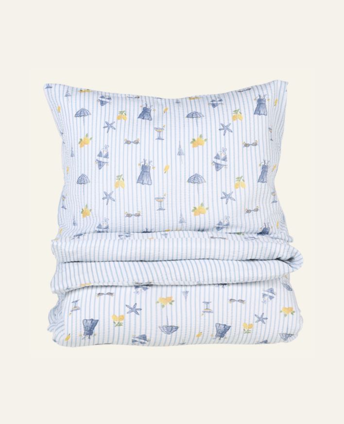 Krepp sengesett multi - 140x200 cm multi - 1