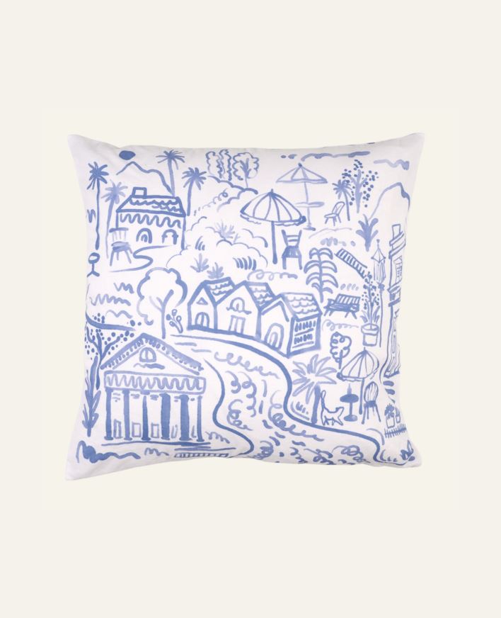 Pynteputetrekk multi blå - 50x50 cm multi blå - 1