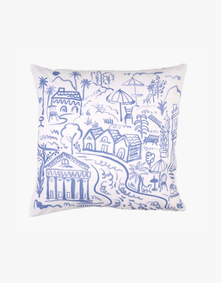 Pynteputetrekk multi blå - 50x50 cm multi blå - 1