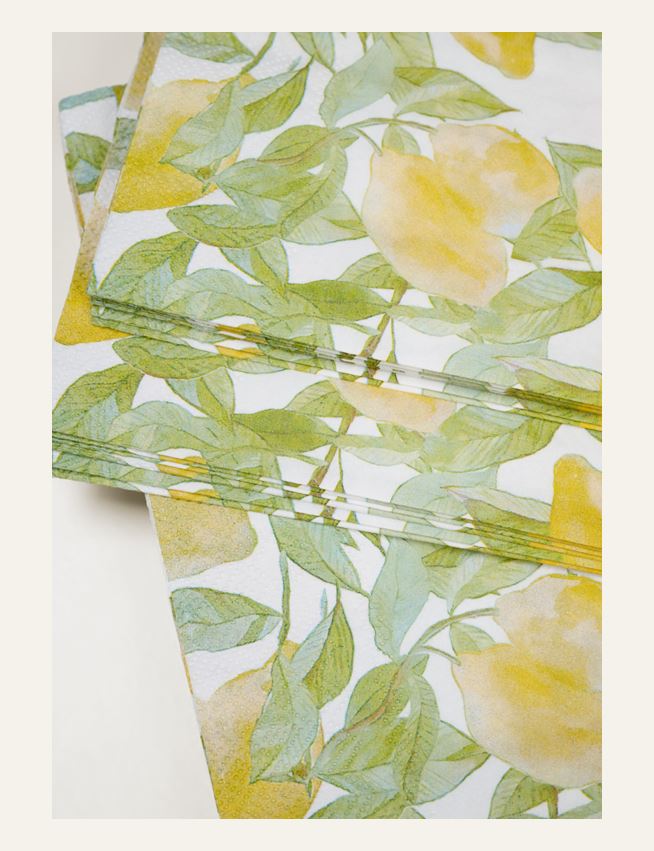 Middagsservietter multi gul - 2