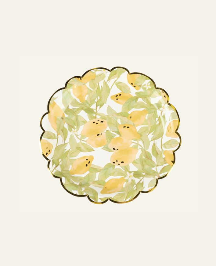 Papptallerken 8pk multi gul - ø22,5 cm multi gul - 1