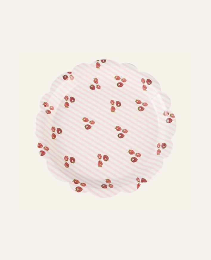 Papptallerken 8pk multi rosa - ø22,5 cm multi rosa - 1