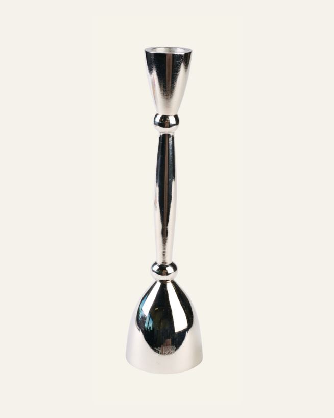 Lysestake sølv - 5,9x5,9x30 cm sølv - 1