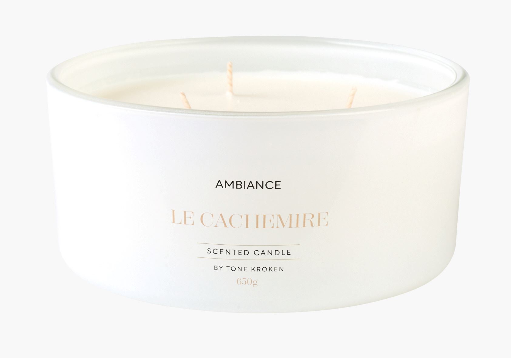 Duftlys hvit - 650 g hvit - 1