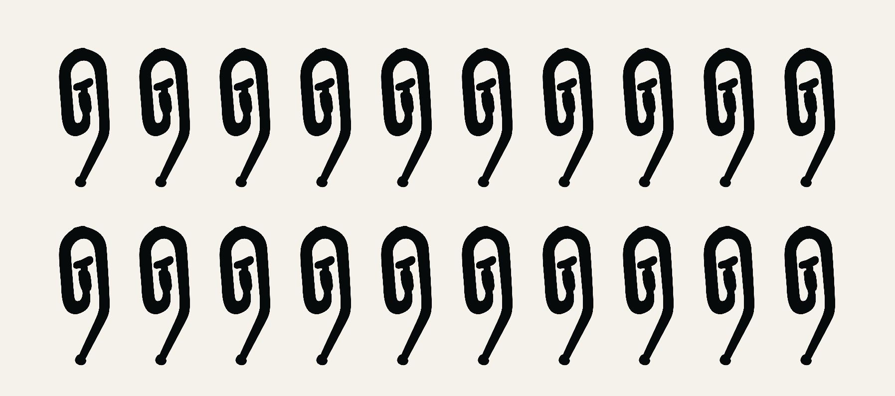 Rynkebåndskrok svart - 2