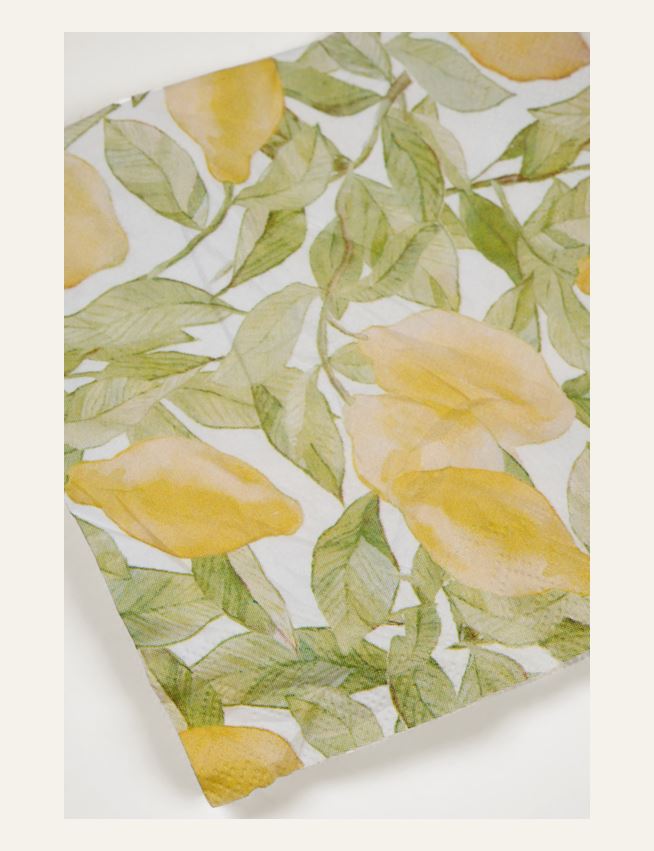 Coctail papirserviett multi gul - 2