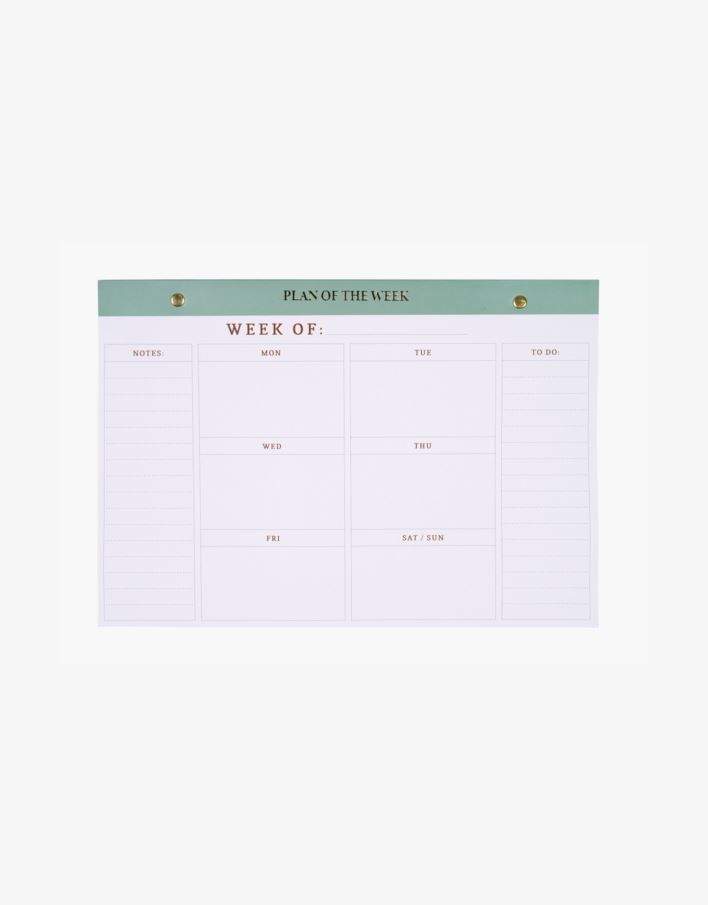 Ukeplanlegger olivengrønn - 21x30 cm olivengrønn - 1