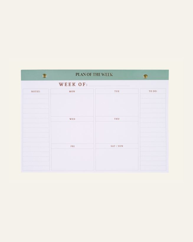 Ukeplanlegger olivengrønn - 21x30 cm olivengrønn - 1