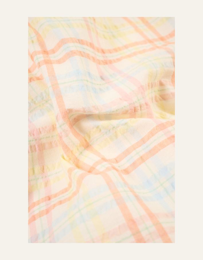 Garnfarget krepp sengesett multi - 3