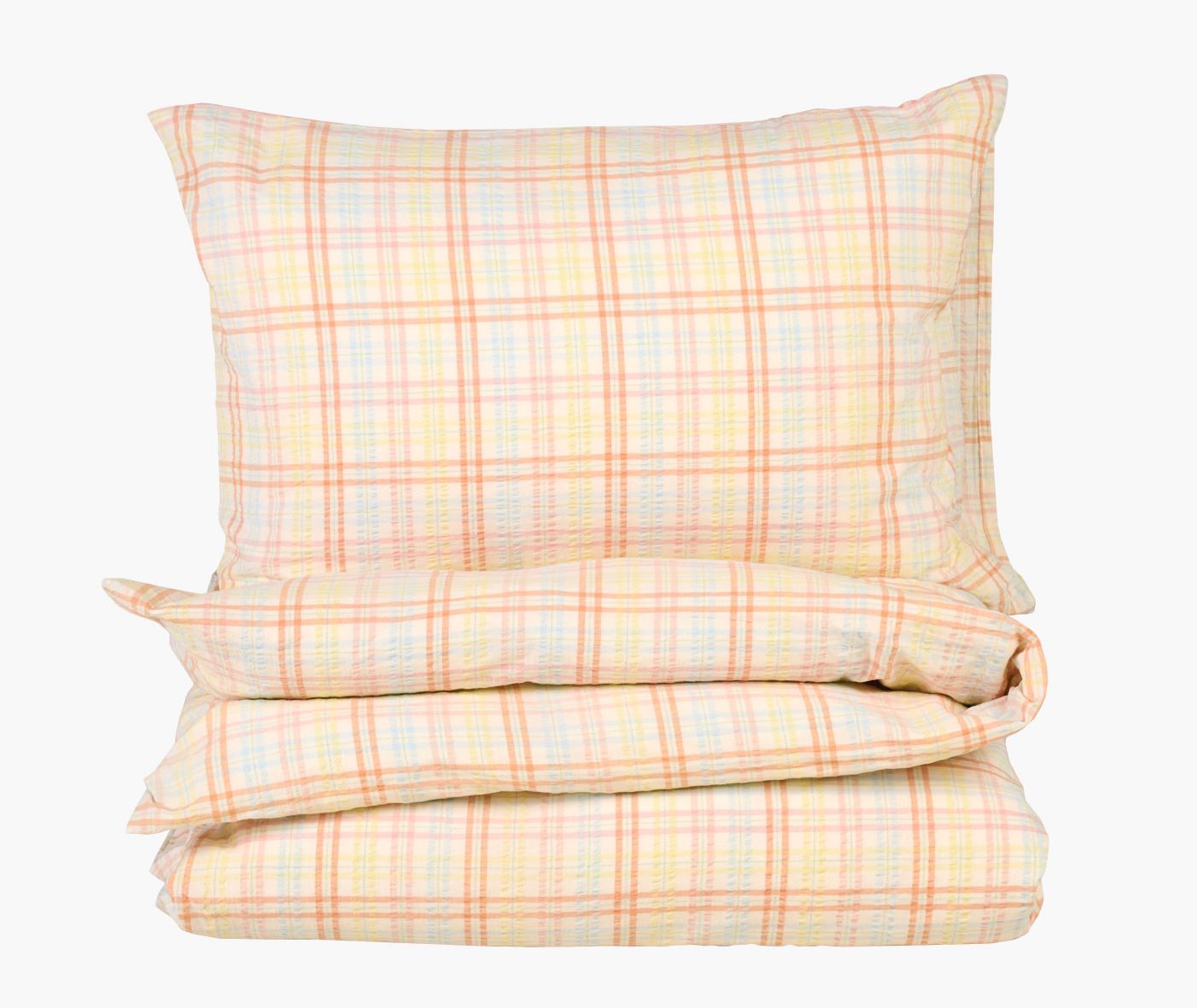 Garnfarget krepp sengesett multi - 140x200 cm multi - 1