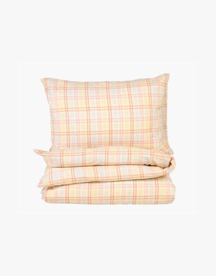 Garnfarget krepp sengesett multi - 140x200 cm multi - 1