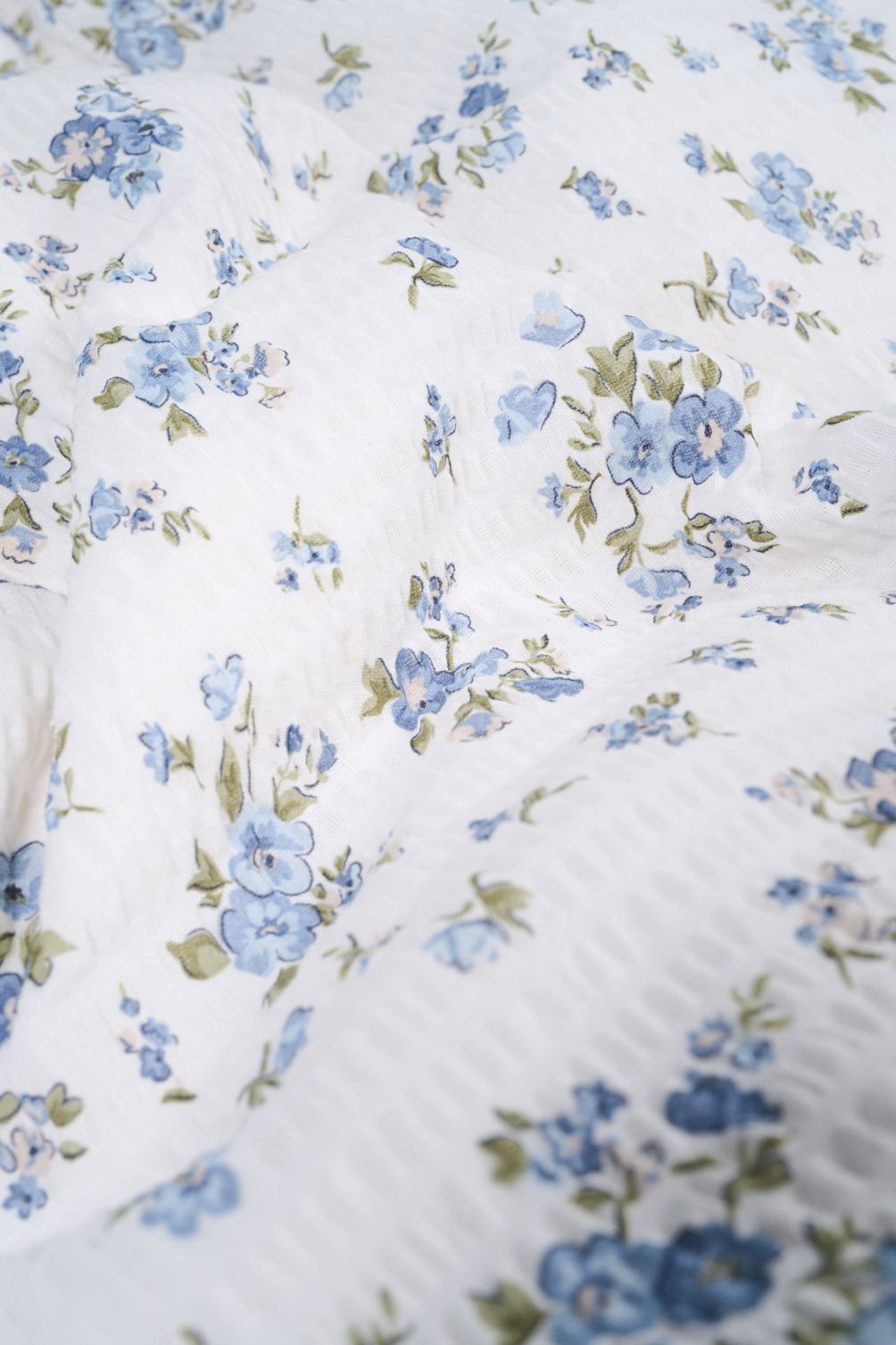 Krepp sengesett blå - 4