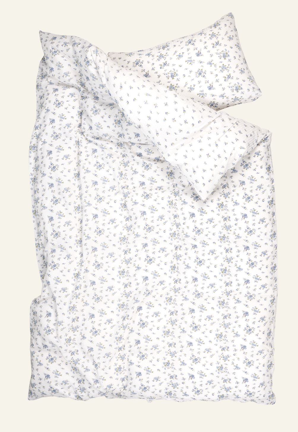 Krepp sengesett blå - 5